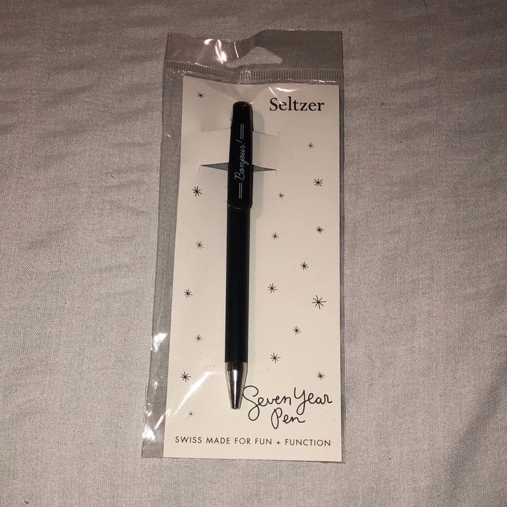 Seltzer Seven Year Pen in Paris Eiffel Tower “Bonjour!”